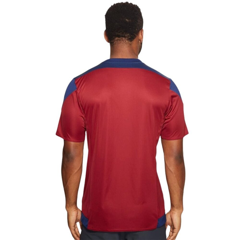 Adidas Striped Soccer Climacool Jersey Burgundy Navy Yellow Mens Sz 2XL - Picture 3 of 7